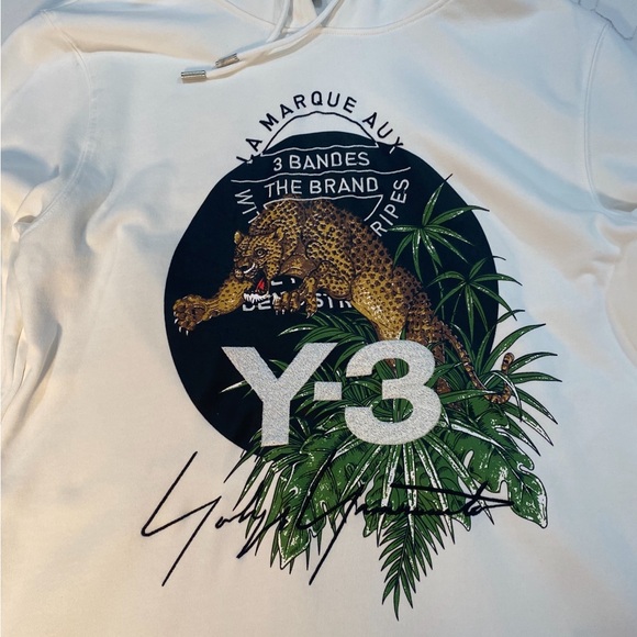 Y-3 Yohji Yamamoto Adidas Leopard Print Hoodie - Picture 3 of 15